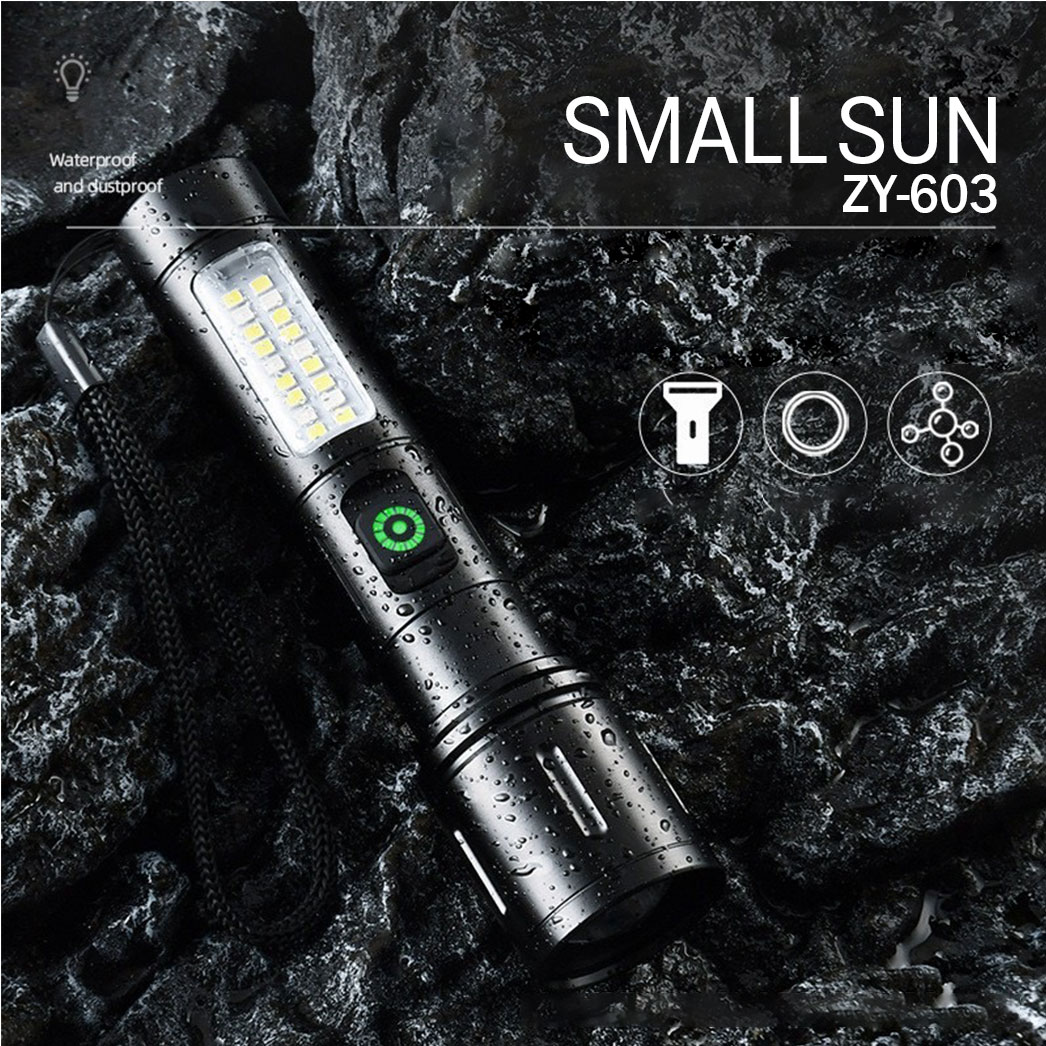 چراغ‌قوه دستی پرقدرت تبلیغاتی مدل Small Sun 603 کد 011  – رایکادو