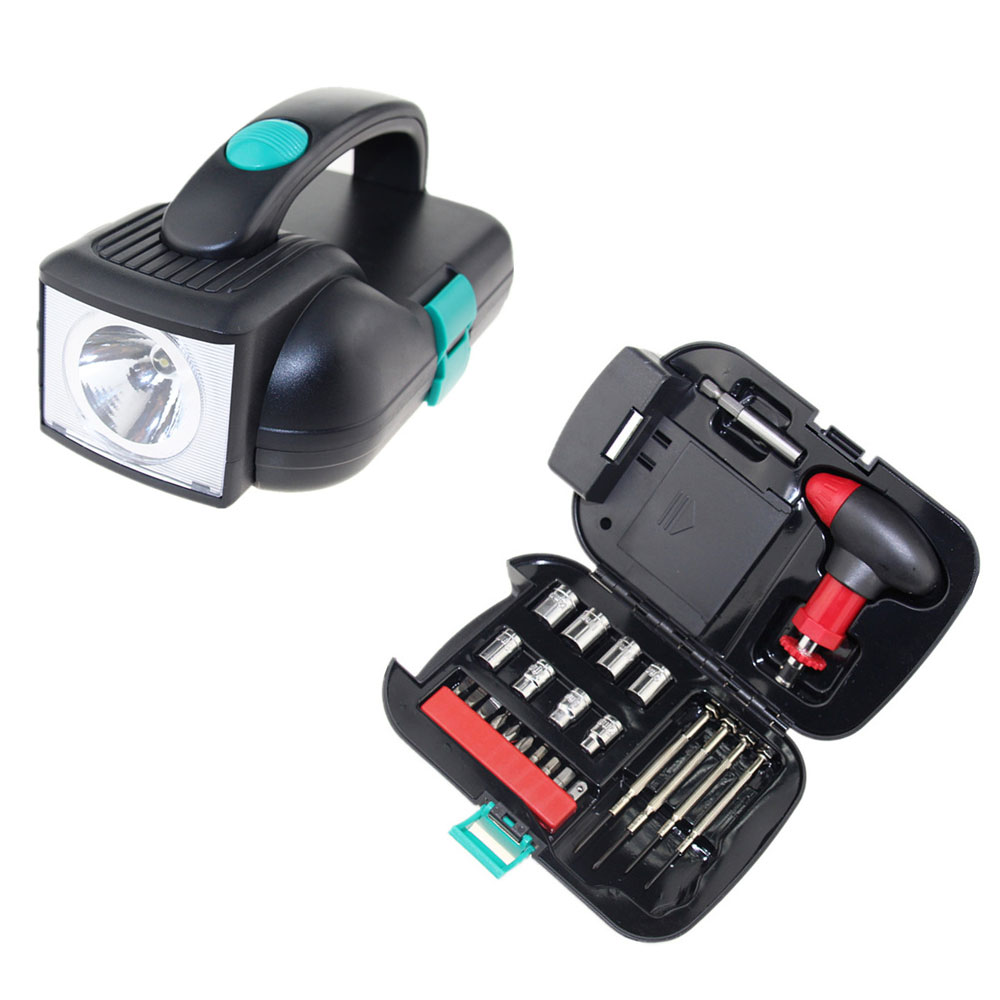 ست جعبه ابزار و چراغ قوه رایکادو کد AB-125 - تصویر 1 ست جعبه ابزار و چراغ قوه رایکادو کد AB-125 - تصویر 1