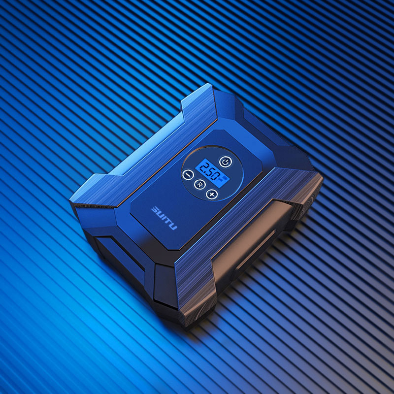 پمپ باد فندکی دیجیتالی SUITU کد AB-123 - تصویر 2