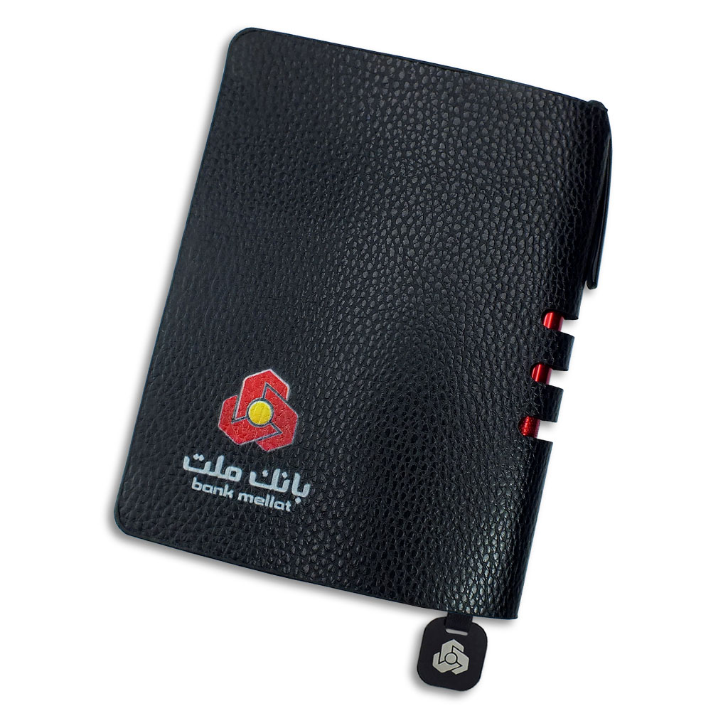 دفتر یادداشت جلد نرم چرم مشکی کوچک کد YA-105 - تصویر 3