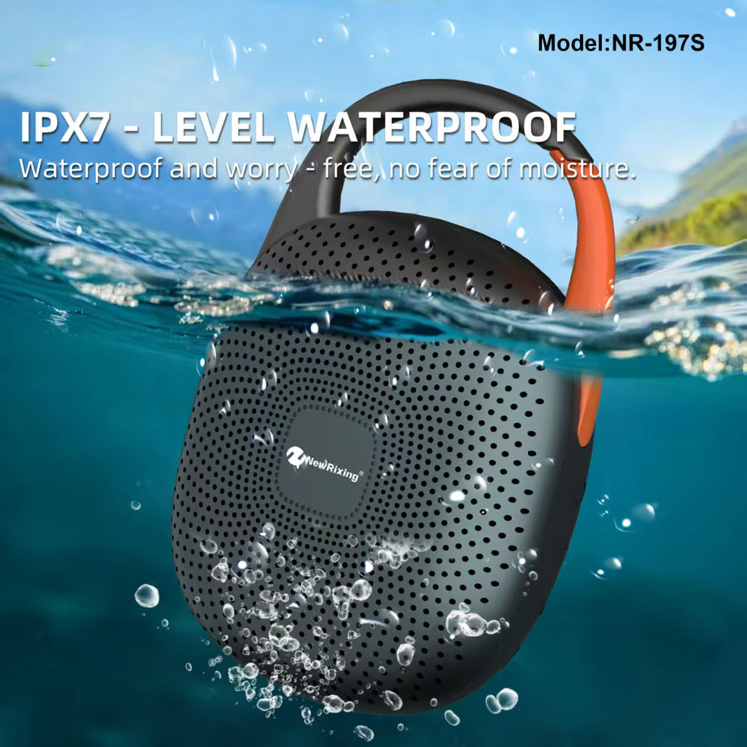 اسپیکر بلوتوثی تبلیغاتی مینی ضدآب مدل New Rixing کد 0213 – رایکادو