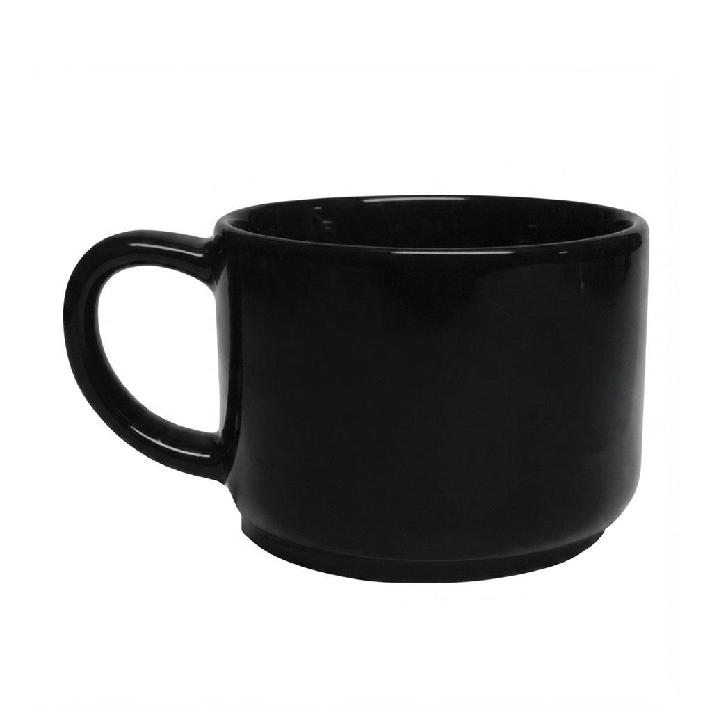 فنجان سرامیکی تبلیغاتی مدل Full Black کد 490-FNB - تصویر 1
