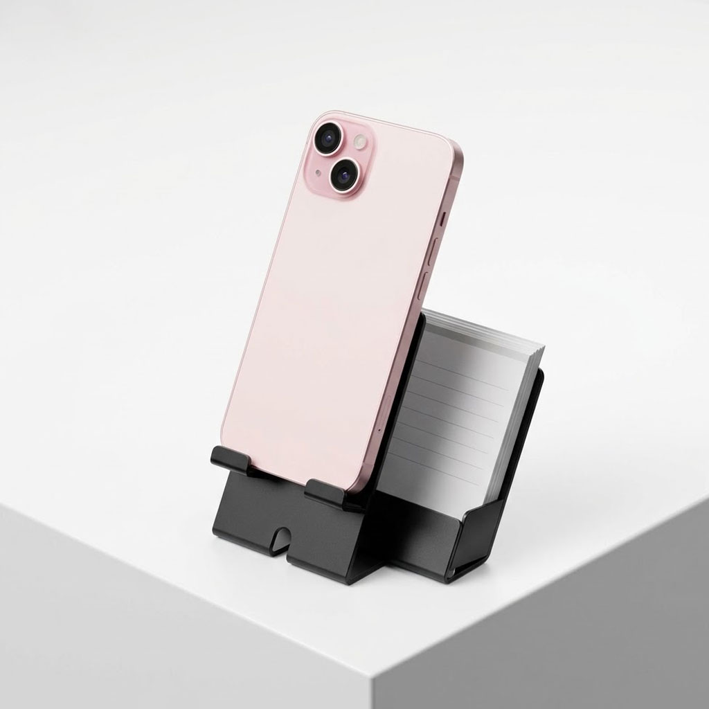 پایه نگهدارنده موبایل و جایادداشتی فلزی تبلیغاتی کد HF-103 - تصویر 2