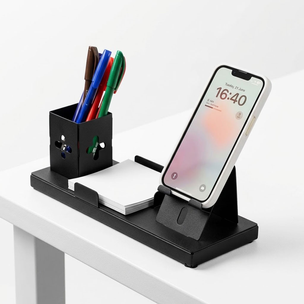 نظم دهنده فلزی رومیزی استند دار تبلیغاتی کد HF-106 - تصویر 3