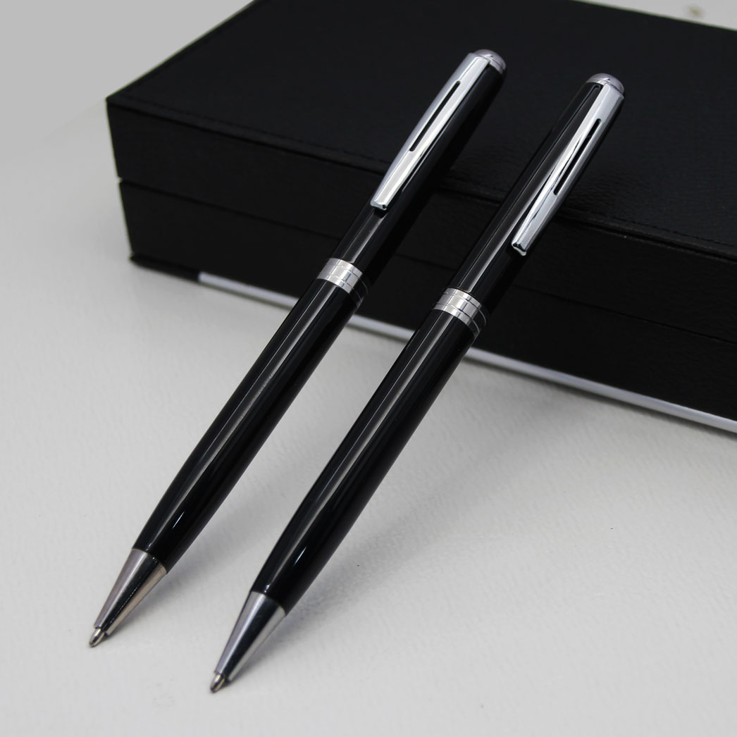 خودکار فلزی Pilot مشکی نقره‌ای کد 3009 – هدیه‌ای شیک و ماندگار