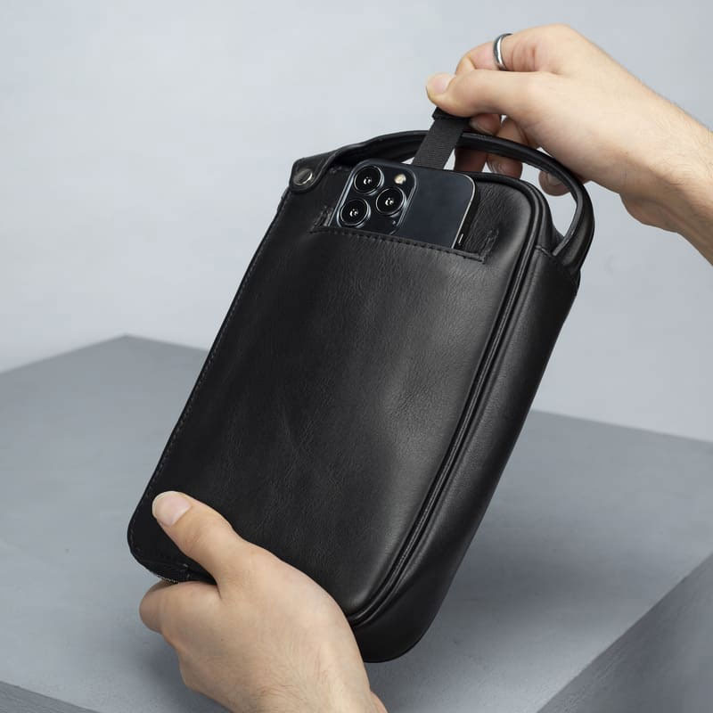 کیف دستی پاسپورتی چرم طبیعی کد KD-112 - تصویر 3