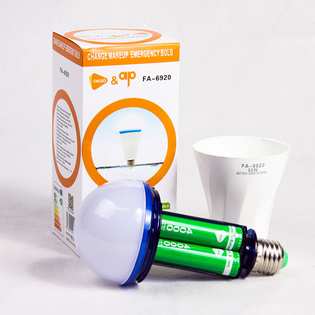 لامپ اضطراری شارژی OKGO ap مدل FA6920 توان 20 وات کد 0301  – رایکادو