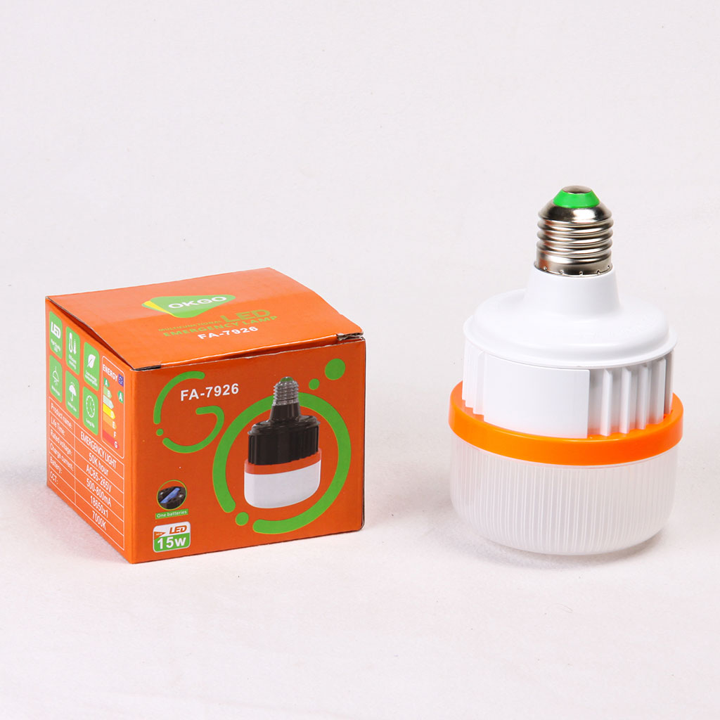لامپ اضطراری شارژی OKGO FA7926 مناسب قطع برق- 15 وات کد 0303 – رایکادو