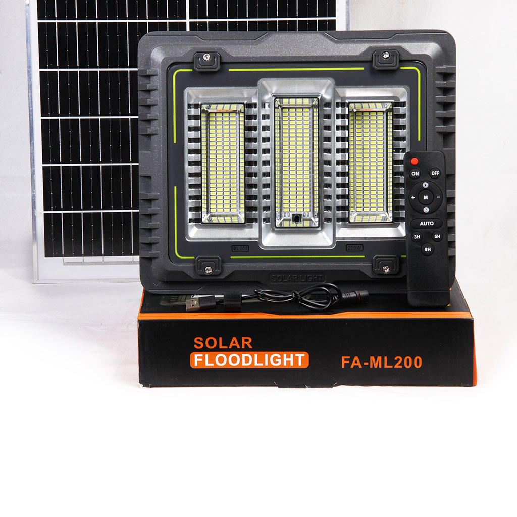 پروژکتور خورشیدی OKGO مدل FA-ML200 | توان 200 وات کد 0309 رایکادو