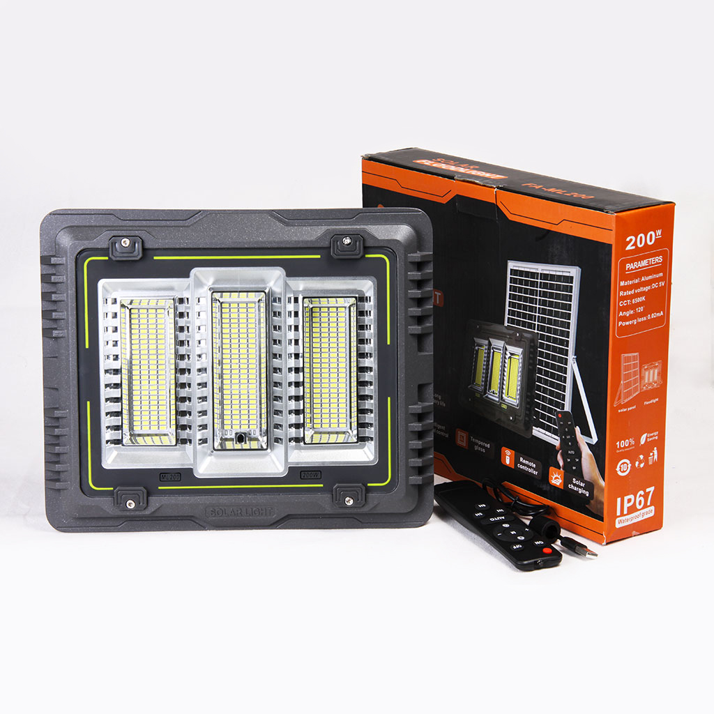 پروژکتور خورشیدی OKGO مدل FA-ML200 | توان 200 وات کد 0309 رایکادو