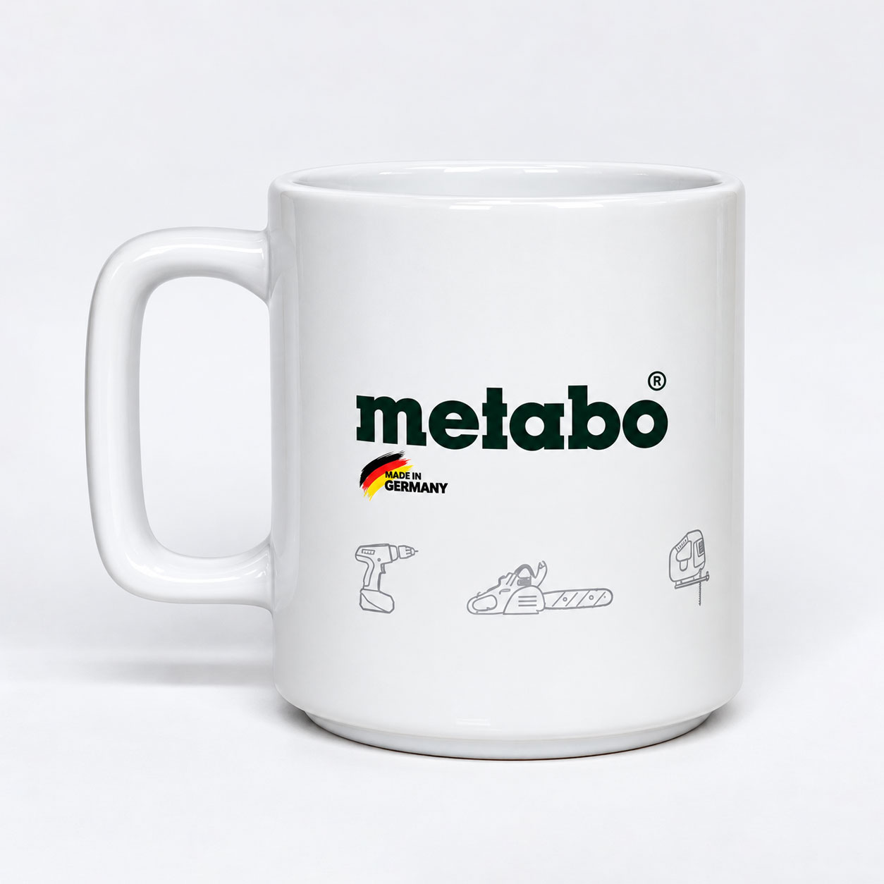 ماگ سرامیکی تبلیغاتی دسته مربع سفید کد 380-MGS - تصویر 2