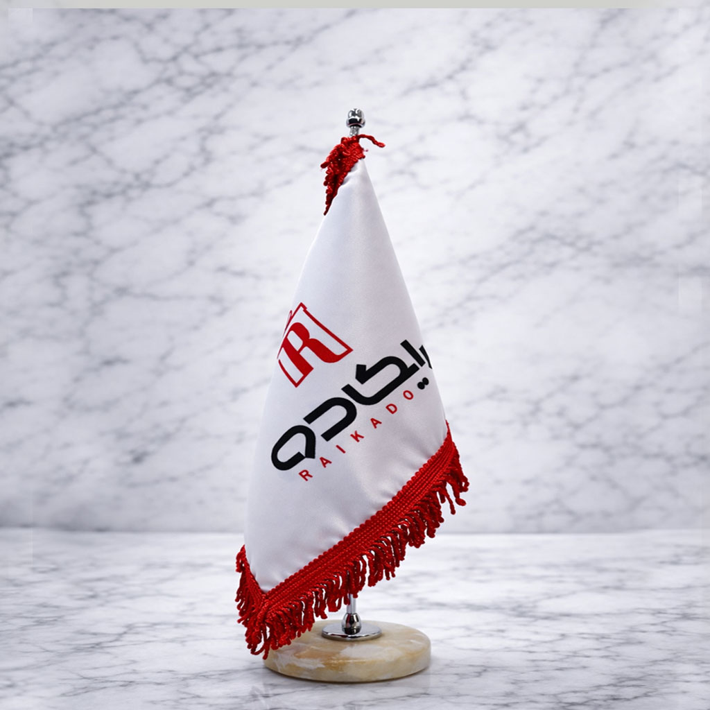 پرچم رومیزی ریشه دار ساتن رایکادو کد PR-100 - تصویر 2