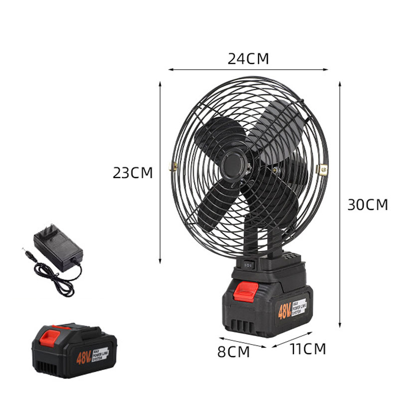 پنکه رومیزی تبلیغاتی شارژی لیتیومی کد GA-113 - تصویر 6