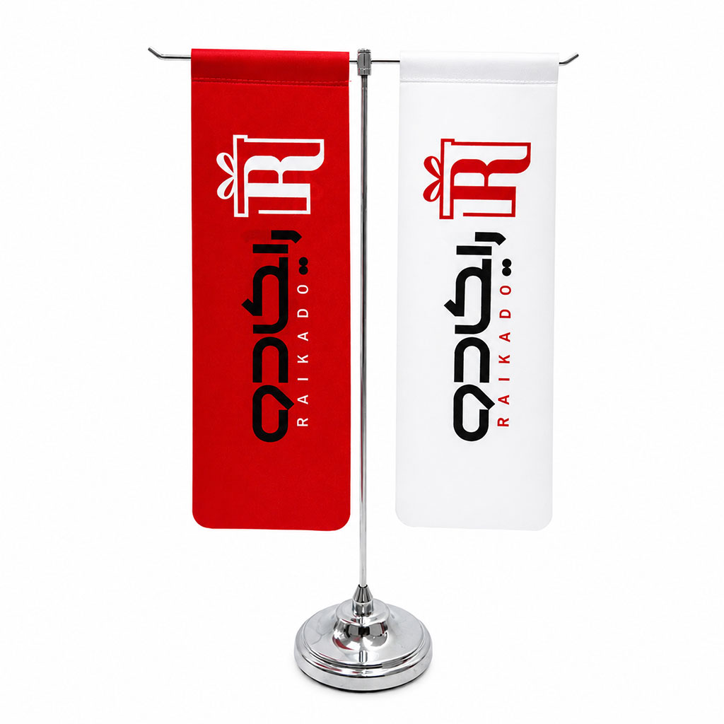 پرچم رومیزی ساتن لمینت مدل T رایکادو کد PR-102 - تصویر 2