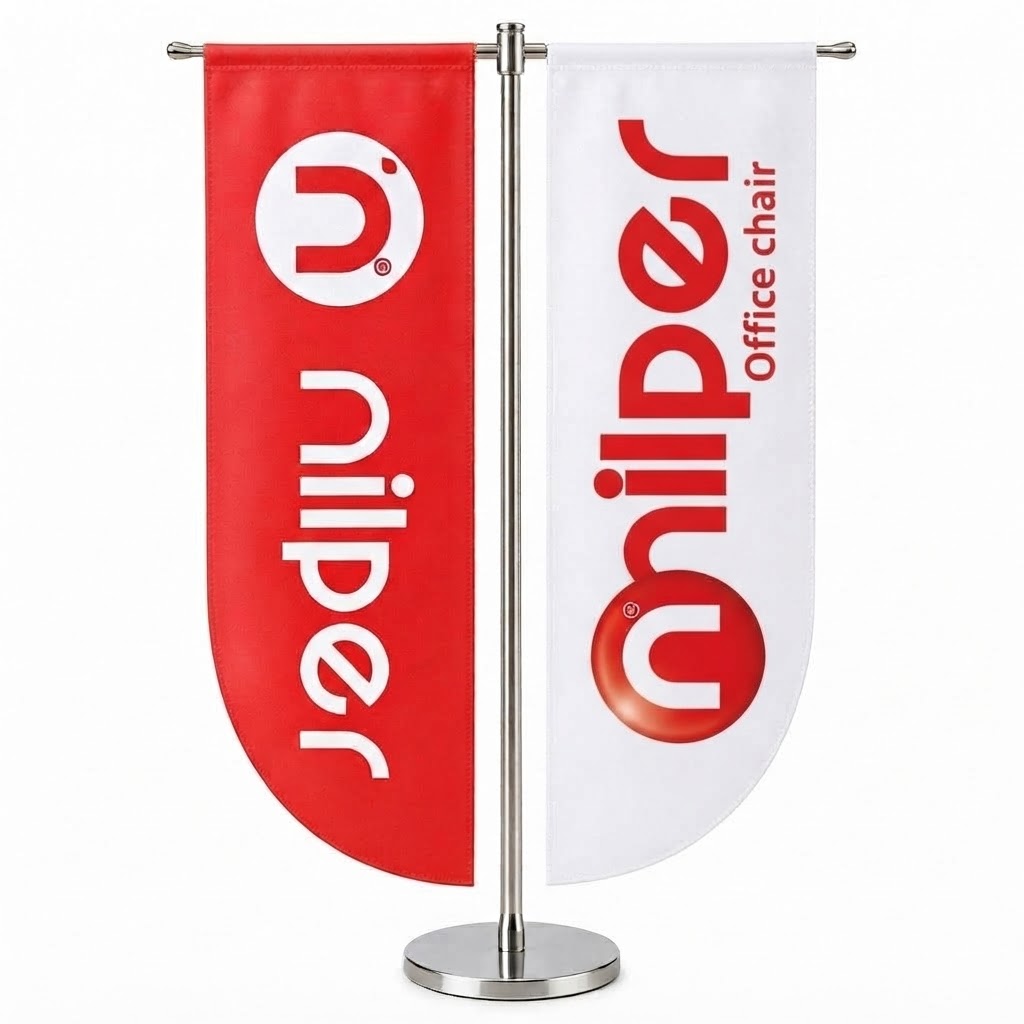 پرچم رومیزی مدل T گوشه گرد رایکادو کد PR-108 - تصویر 3