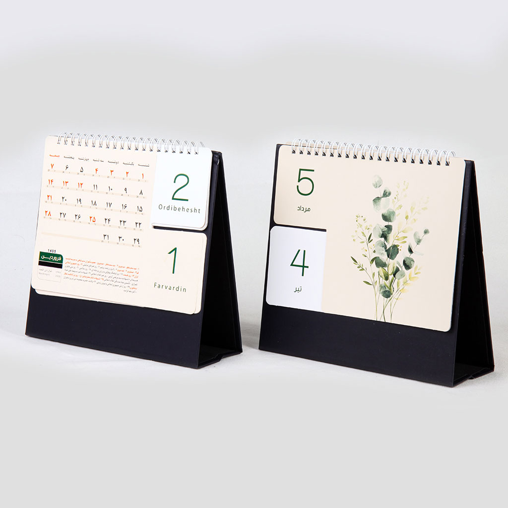 تقویم رومیزی تبلیغاتی ۱۴۰۵ دایکاتی طرح گل کد 7060 - تصویر 1