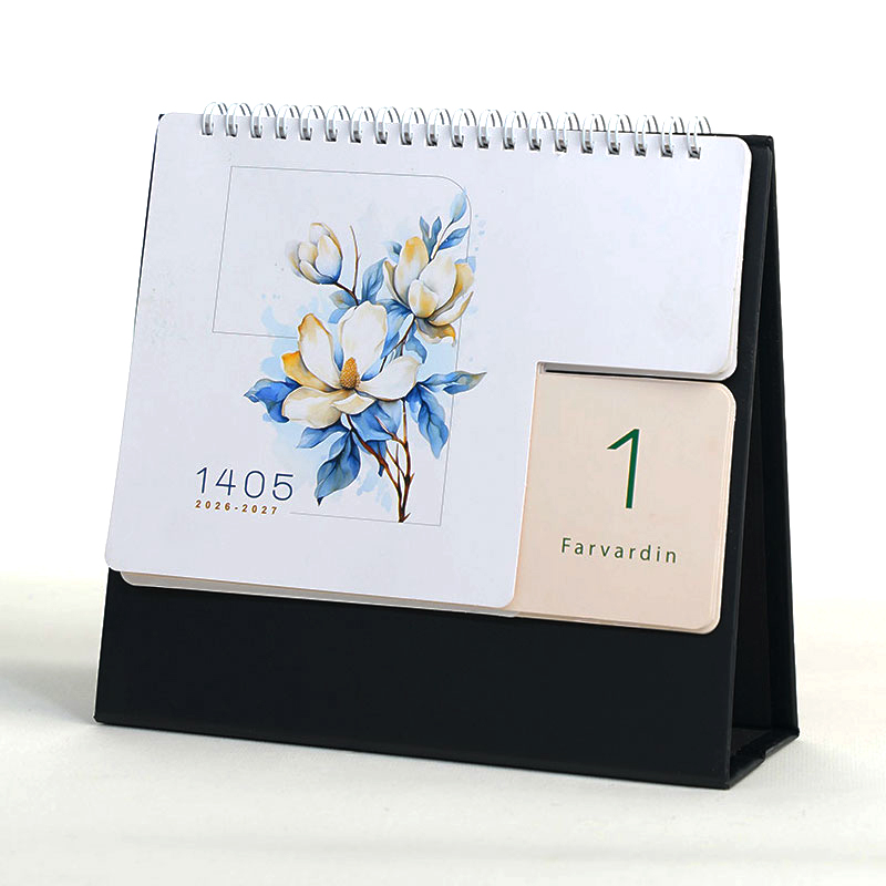 تقویم رومیزی تبلیغاتی ۱۴۰۵ دایکاتی طرح گل کد 7060 - تصویر 6