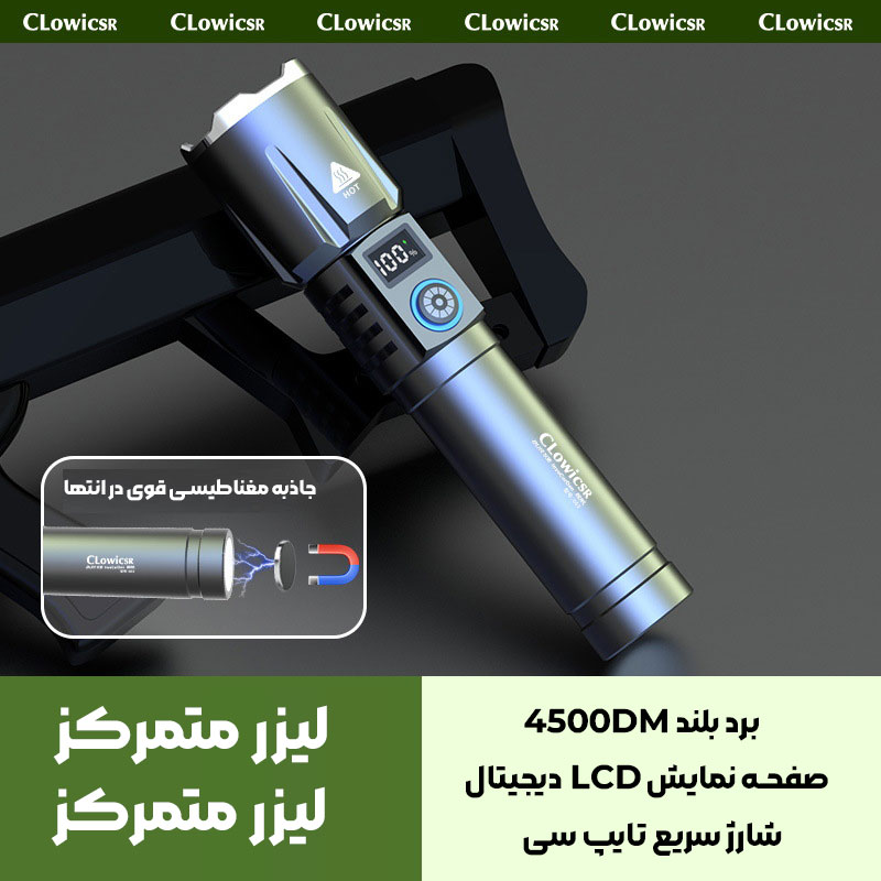 چراغ قوه تبلیغاتی دستی ClowsiCSR کد CH-105 - تصویر 2