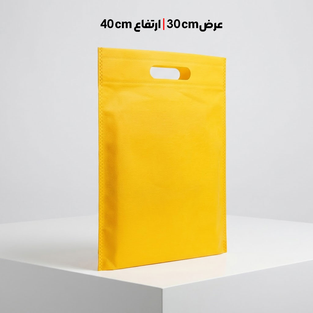 ساک دستی پارچه‌ای سوزنی 30*40 دسته پانچ کد SS-102 - تصویر 1