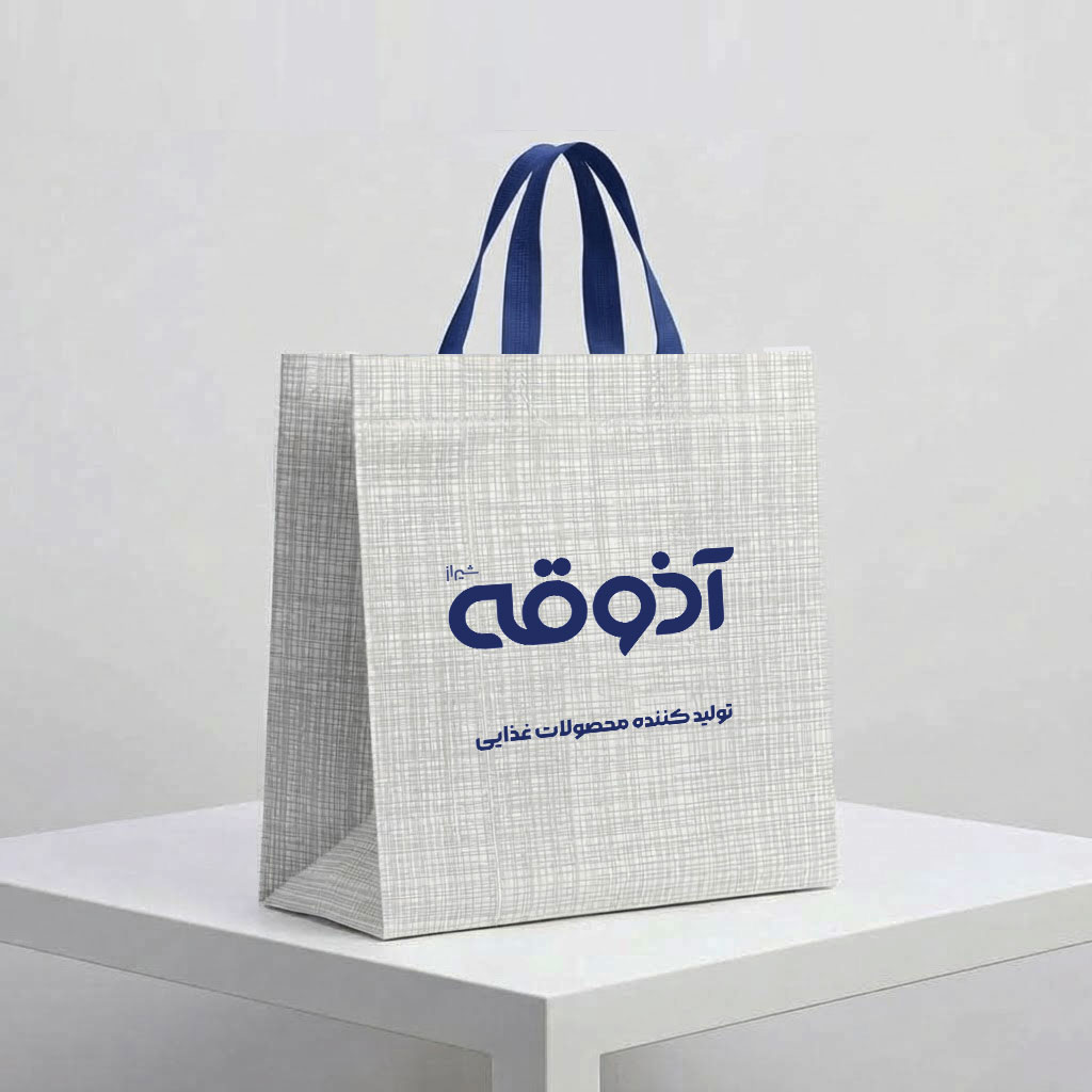 ساک دستی پارچه‌ای سوزنی کاست‌دار 30*30 طرح کتان کد SS-105 - تصویر 4
