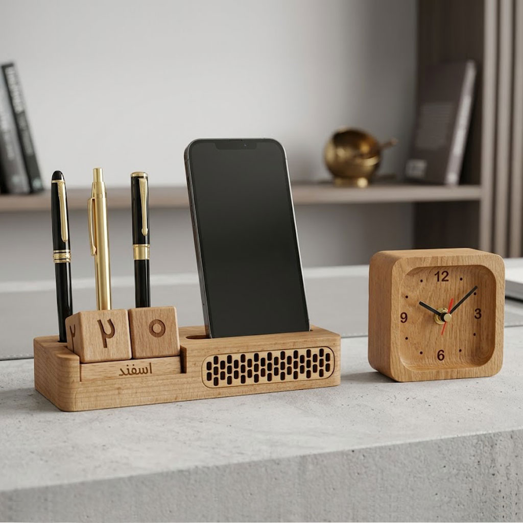 ست هدیه چوبی 2 تکه برزین کد SC-109 - تصویر 4