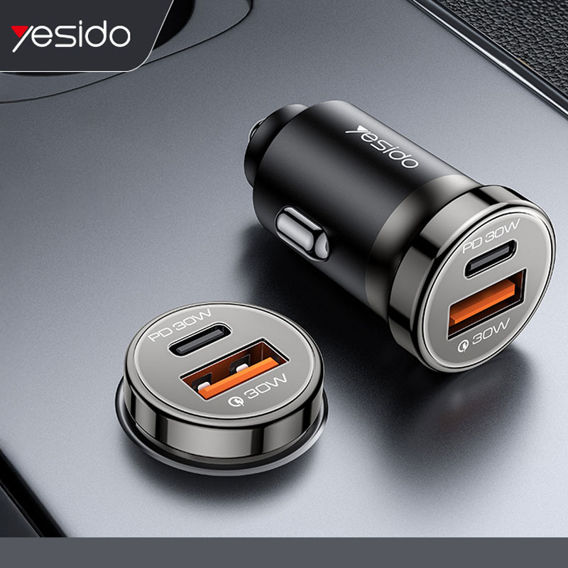 شارژر فندکی تبلیغاتی 2 پورت Yesido کد SH-103 - تصویر 1