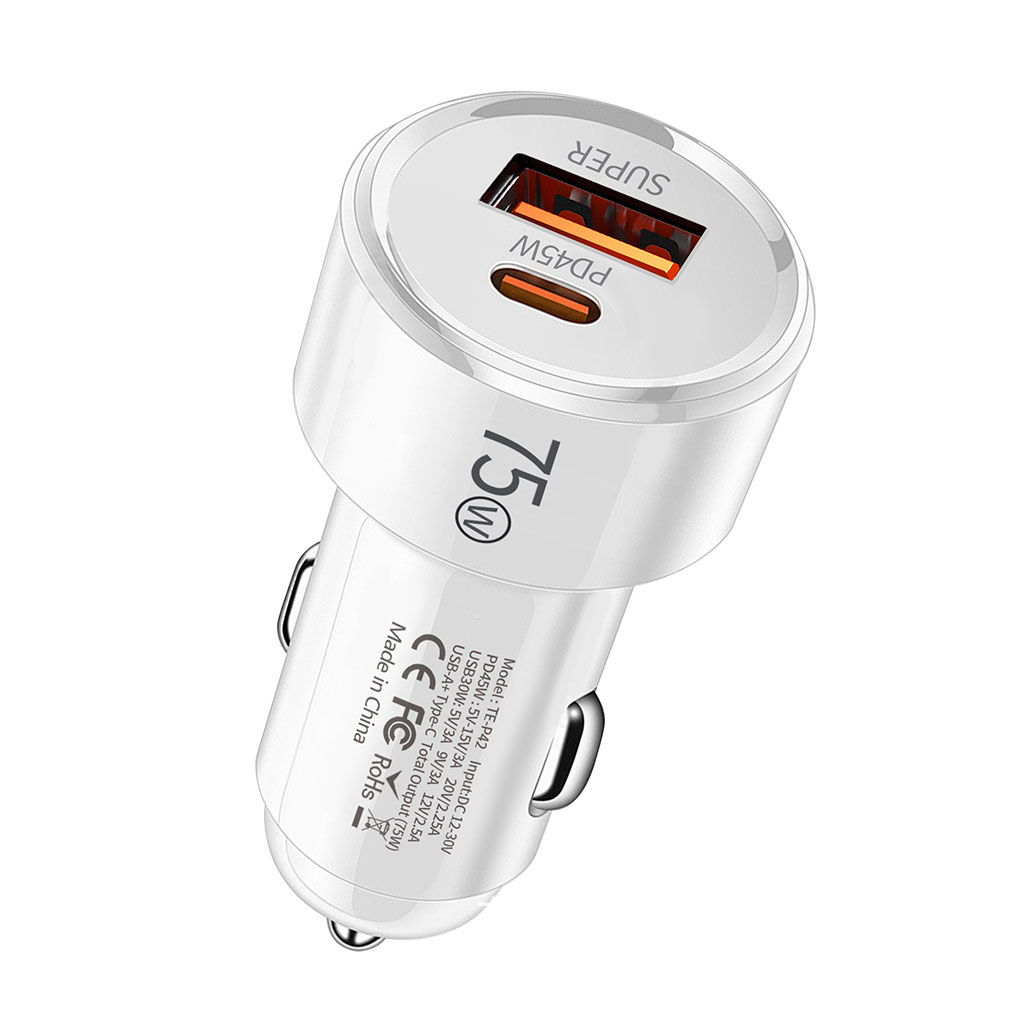 شارژر فندکی تبلیغاتی 75 وات 2 پورت کد SH-101 - تصویر 2