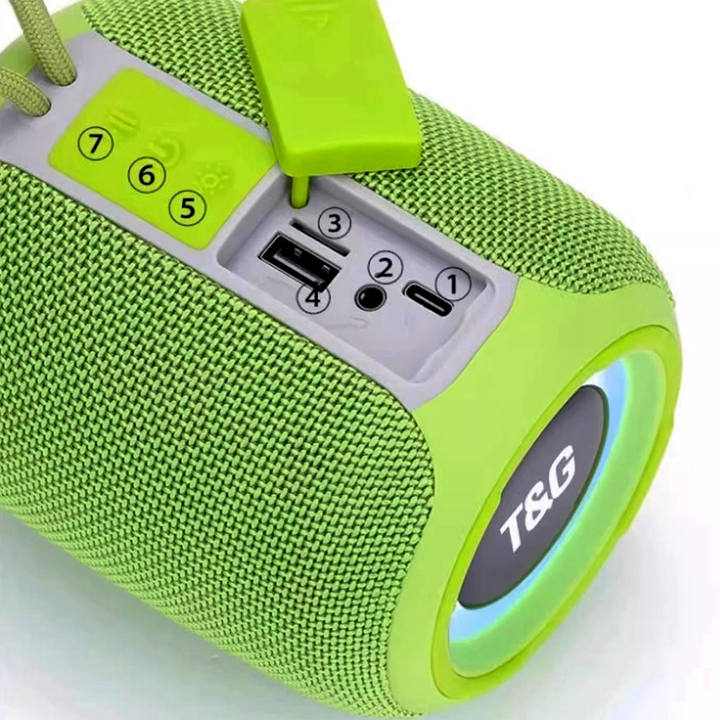 اسپیکر بلوتوثی قابل حمل T&G مدل TG-655 کد SP-100 - تصویر 8