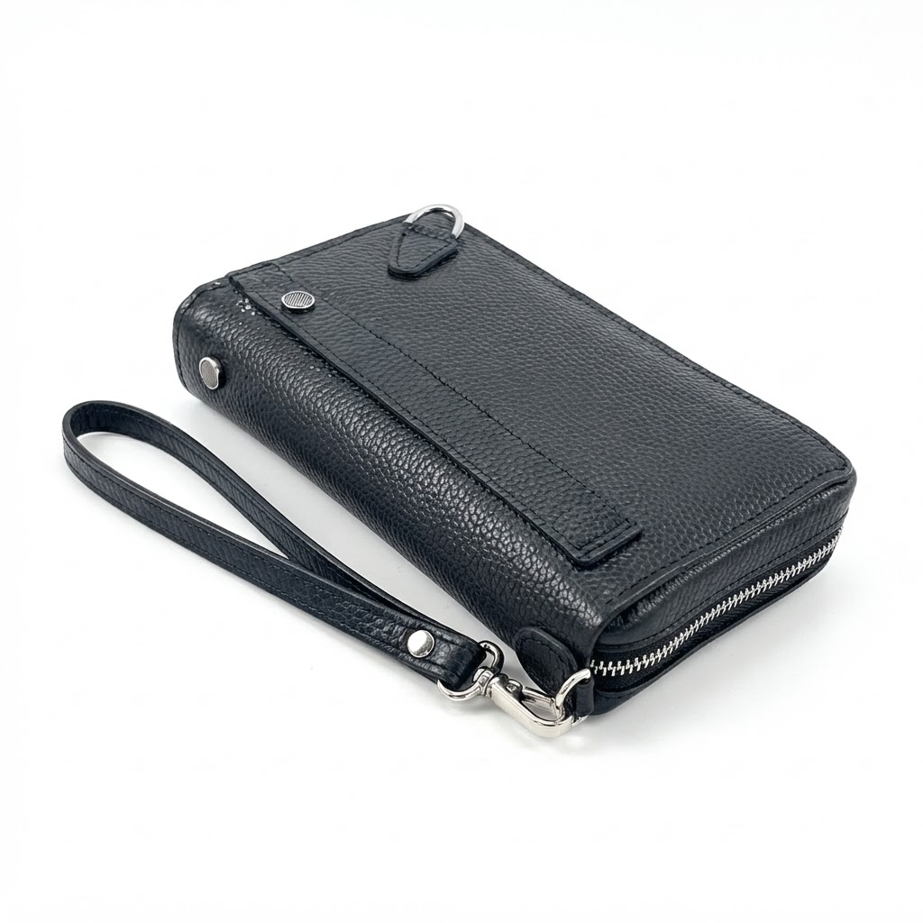 کیف دستی تمام زیپ چرم طبیعی کد KD-111